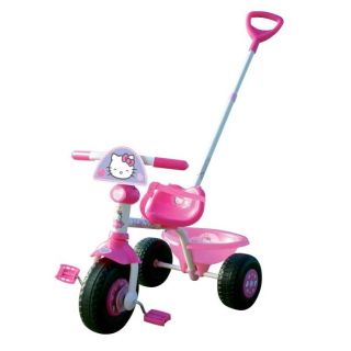 PORTEUR POUSSEUR DRAISIENNE TRICYCLE Tricycle HELLO KITTY avec canne