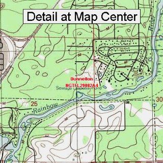 USGS Topographic Quadrangle Map   Dunnellon, Florida