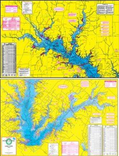 Laminated Topo Map of Lake Fork   With GPS Hotspots