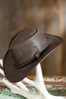 Mens Traveler Crushable Leather Hat Clothing