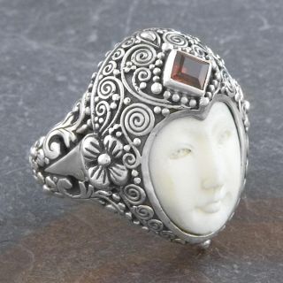 Sterling Silver Garnet Moon Princess Ring (Indonesia) Today $78.99