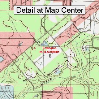 USGS Topographic Quadrangle Map   Covington, Louisiana