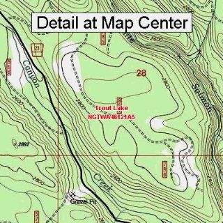USGS Topographic Quadrangle Map   Trout Lake, Washington