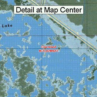 USGS Topographic Quadrangle Map   Cow Island, Louisiana