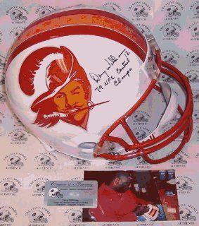 Autographed Doug Williams Helmet   Full Size Riddell Tampa