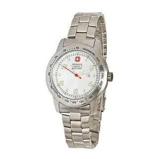 Wenger Mens Swiss Military Silver Sunray Watch (Refurbished