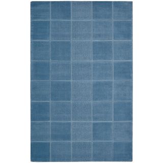 Hand tufted Westport Blue Wool Rug (5 x 8)