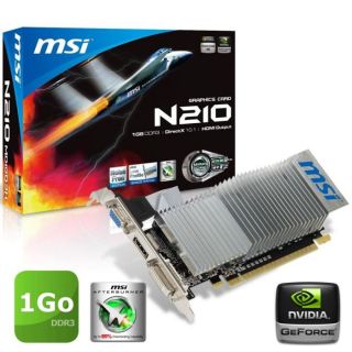 MSI GeForce N210 1Go DDR3   Achat / Vente CARTE GRAPHIQUE MSI GeForce