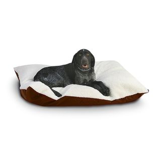 Hidden Valley Extra Large Tan Rectangle Ultra Sherpa Dog Bed