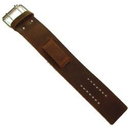 Nemesis Medium Embossed Strip Brown Watch Band