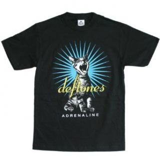Deftones   Adrenaline Cat T Shirt: Clothing