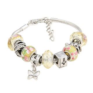 La Preciosa Glass Bead and Charms Bracelet