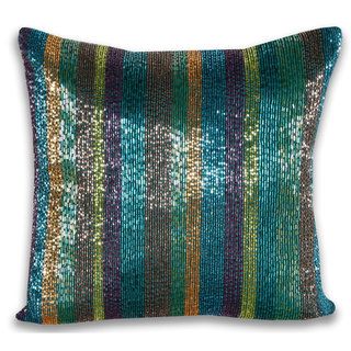 Marlo Lorenz Trista All Over Beaded 14 inch Decorative Pillow