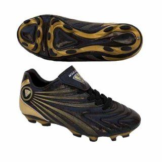  Vizari Milan Junior Soccer Cleats (Black) BLACK/GOLD 2 YOUTH Shoes