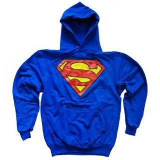 Superman Classic Adult Logo Hoodie: Clothing