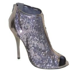 Comfort Womens Sparkle Ankle Booties