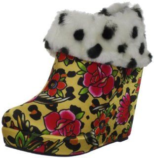 Iron Fist Womens Lounge Days Wedge Bootie Shoes