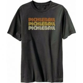 Pickleball Retro Color Mens T shirt Clothing