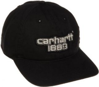 Carhartt Mens Stitched Logo Cap, Black, One Size
