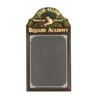 Tableau noir Billard Academy   Achat / Vente MEMO   ARDOISE MURALE