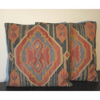 Tribal Indo Kilim Pillows (Set of Two)