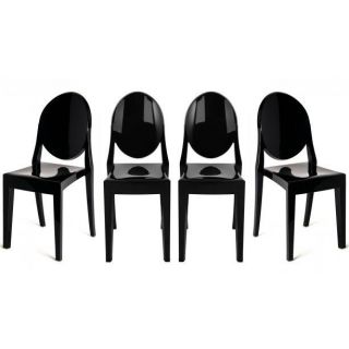 Lot de 4 chaises LISZT     Dimensions  L.46.5 x P.47 x H.90 cm