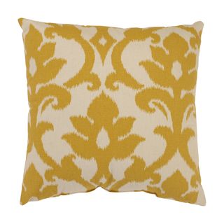 Azzure Gold Square Throw Pillow