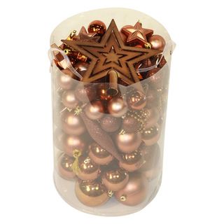 Chocolate Brown 100 piece Christmas Ornament Kit