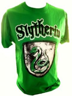 Harry Potter Mens T Shirt   Green Slytherin Snake Crest