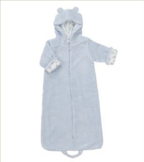 Angel Dear Fuzzy Hooded Bunting   Blue(0 6 Mths): Clothing