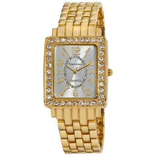 Vernier Womens Dazzling Rectangular Case Easy Read Bracelet Watch