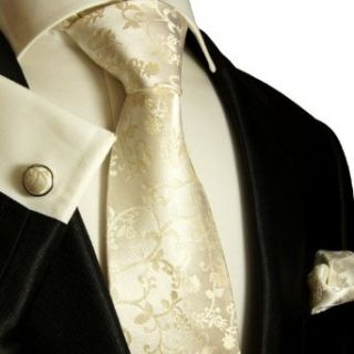 Paul Malone Wedding Tie Set, 100% Silk Tie, Handkerchief
