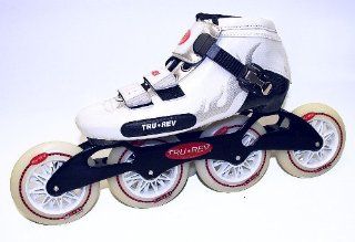 Trurev Carbon Fiber Inline Skates  4 100 Size 7 White