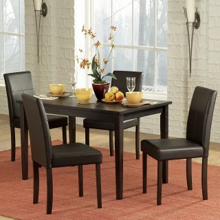 Elgin Rich Espresso Upholstered Casual 5 piece Dining Set Today $409