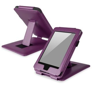 BasAcc Purple Leather Case with Stand for  Kindle Paperwhite
