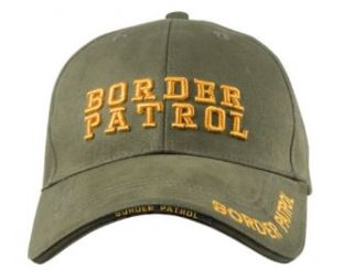 Olive Drab Border Patrol Deluxe Low Profile Cap: Clothing