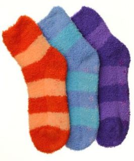 Womens (3 Pairs) Soft Anti Skid Fuzzy Winter Socks  Broad
