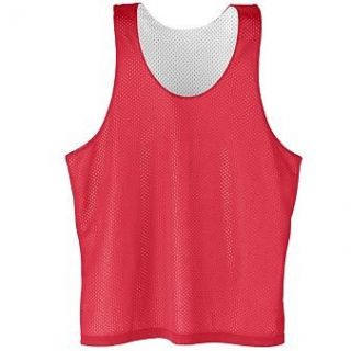 Reversible Tricot Mesh Lacrosse Tank   Red   2XL Clothing