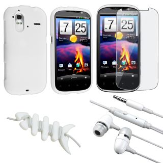 White Case/ Screen Protector/ Headset/ Wrap for HTC Amaze 4G