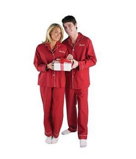 Personalized Adult Womens Red Valentine Pajamas Name