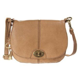 Fossil Carson Leather Flap Crossbody Handbag ZB5056235, brown: Shoes