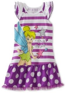 Disney Girls 2 6X Tinkerbell Dress, Purple, 2T Clothing
