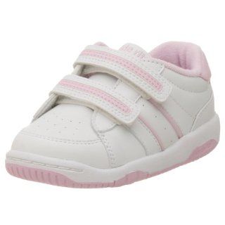 Toddler Riley Hook And Loop Shoe,White/Pink,5 XW US Toddler Shoes