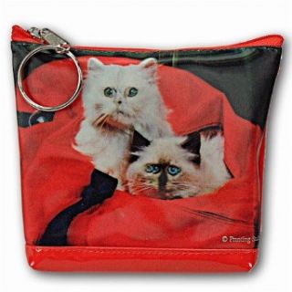 Lenticular Purse, 3D Lenticular Picture, Two Cats, TP 309