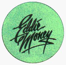 Eddie Money   Logo (Black On Green)   1 Button / Pin