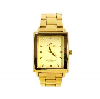 Fortuner Mens Classic Goldtone Watch