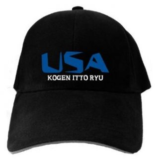 Caps Black Usa Kogen Itto Ryu  Martial Arts Clothing