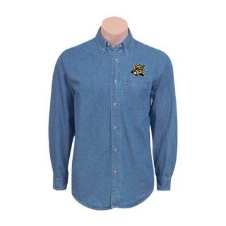 Wichita State Denim Shirt Long Sleeve Medium, WuShock