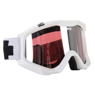 Spy Mens Zed Shiny White Sabbath Rose Snowboard Goggles
