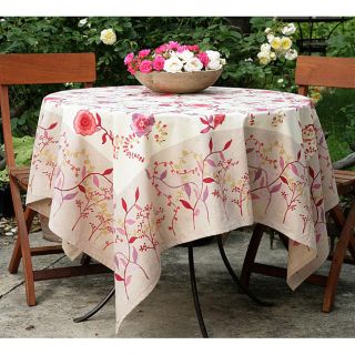 Treetop Scarlet 90 inch Square Tablecloth